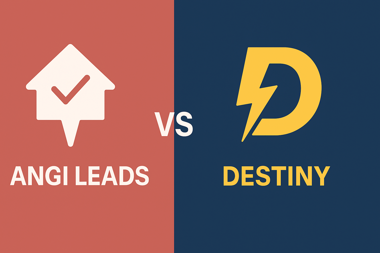 angi vs destiny electrician marketing comparison