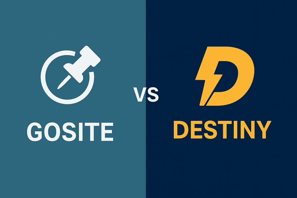 gosite vs destiny electrician marketing comparison