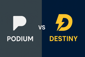 podium vs destiny electrician marketing comparison