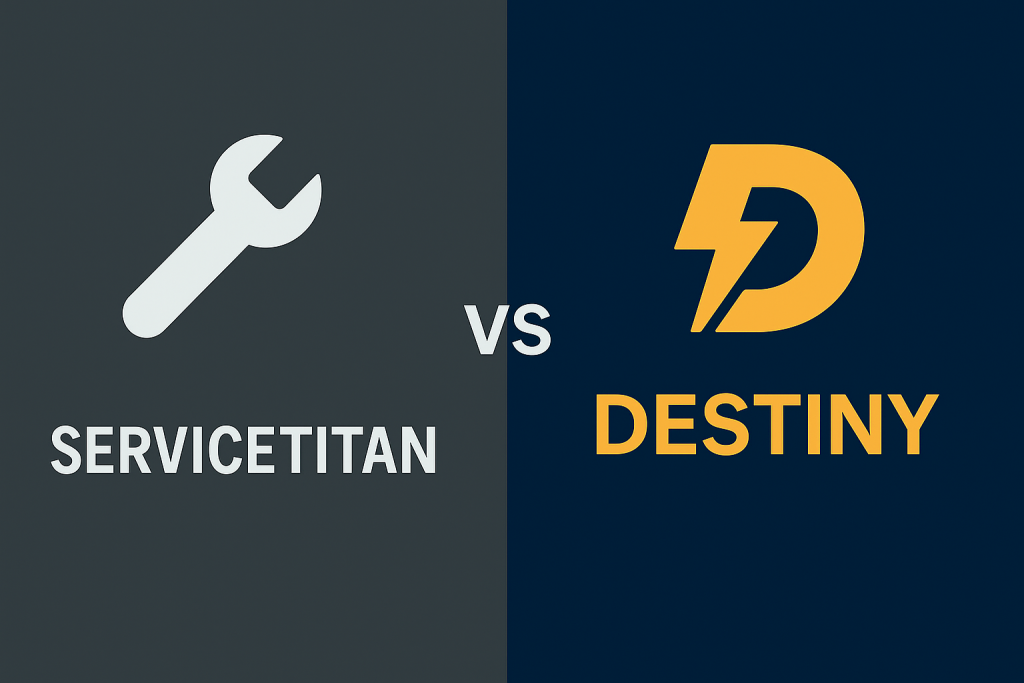 service titan vs destiny electrician marketing comparison