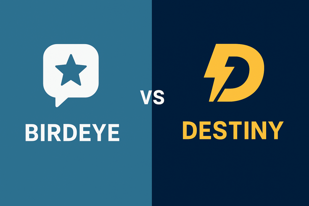 birdeye vs destiny electrician marketing comparison