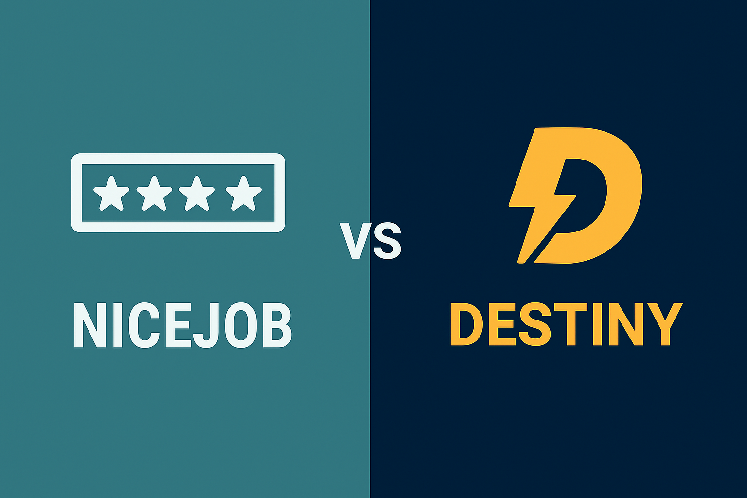 nicejob vs destiny electrician marketing comparison