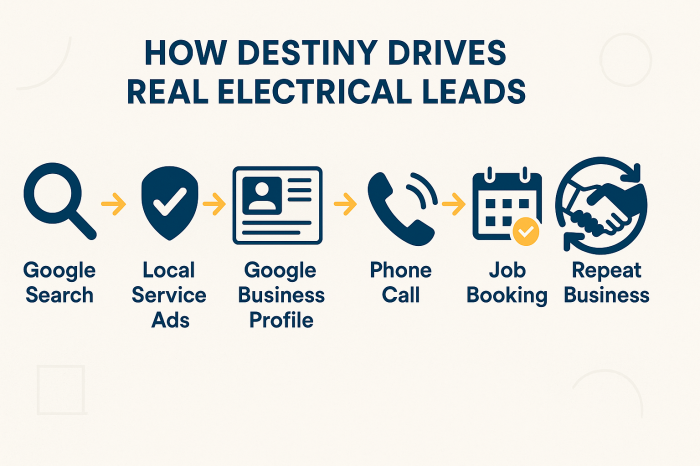 high level marketing vs destiny electrician marketing comparison qualified lead generation