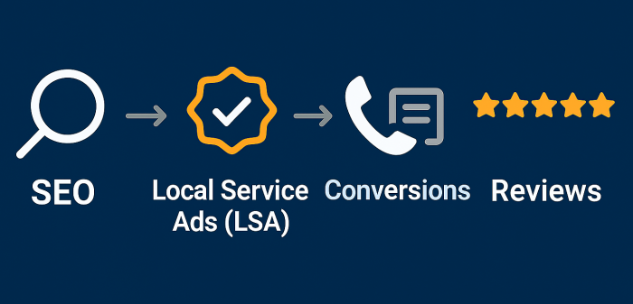texas digital marketing for electricians flowchart destiny marketing solutions