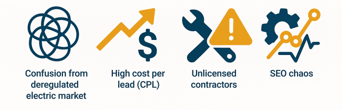 texas electrician digital marketing pain points destiny marketing solutions