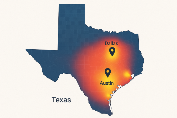 texas electrician marketing agency lead heatmap destiny marketing solutions