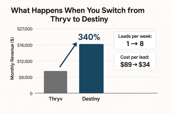 thryv vs destiny electrician marketing comparison revenue growth